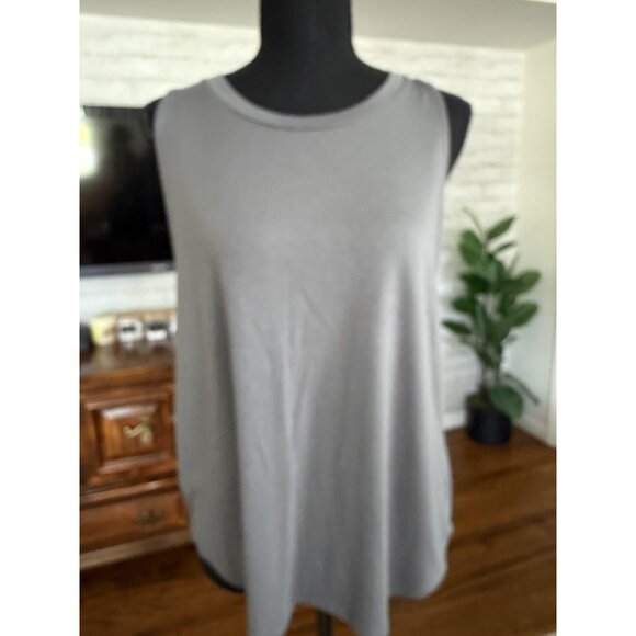 American eagle Heather Gray Open Back Athletic Tank Top Womens Size M - Picture 3 of 9